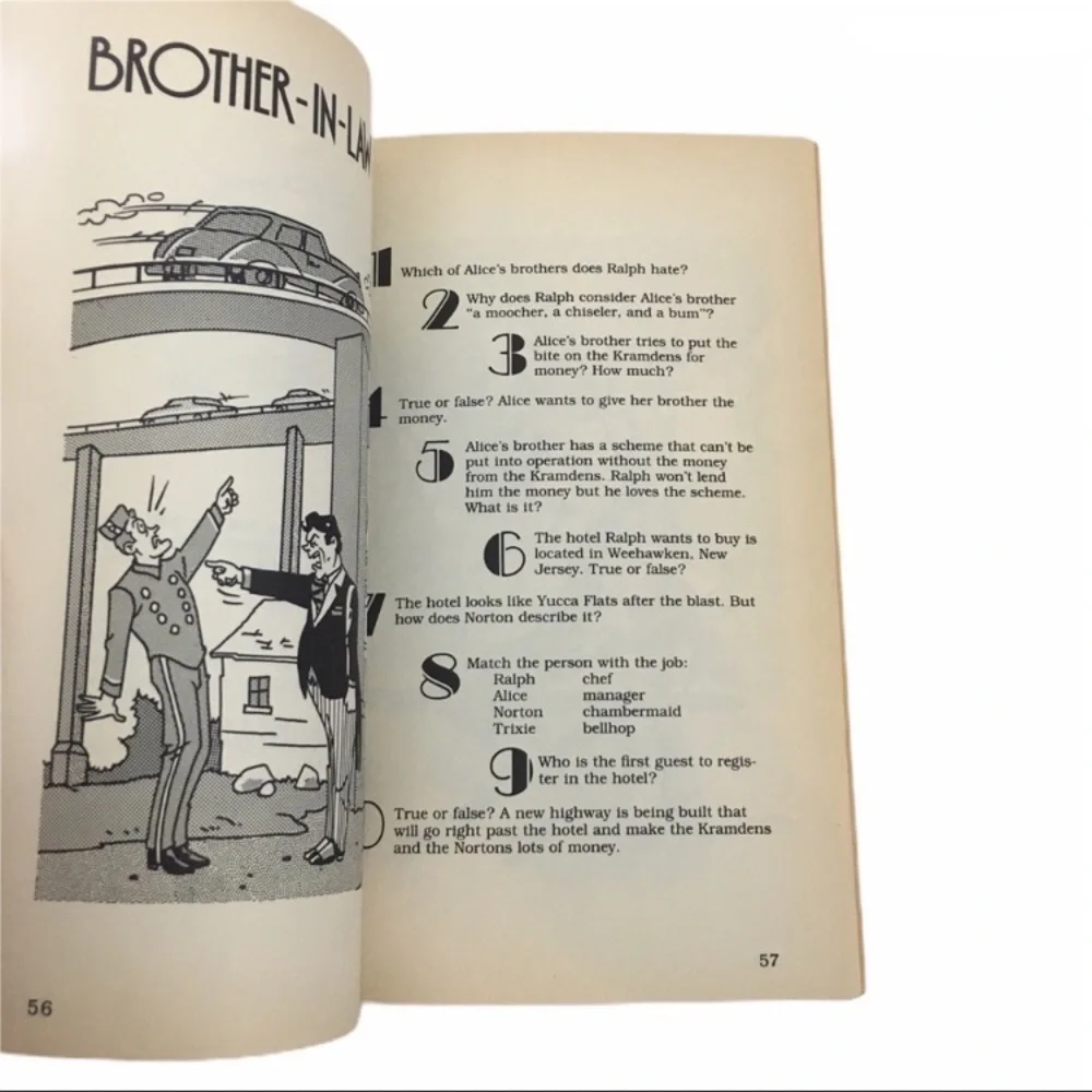 VINTAGE Honeymooners An Illustrated Trivia Book Bob Colombe Comic Retro Game Fun